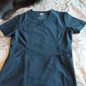 Dickies Black Scrub Top
